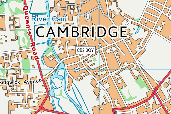 CB2 3QY map - OS VectorMap District (Ordnance Survey) CB2 3QY map - OS VectorMap District (Ordnance Survey)