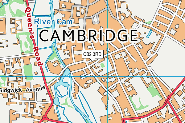 CB2 3RD map - OS VectorMap District (Ordnance Survey) CB2 3RD map - OS VectorMap District (Ordnance Survey)