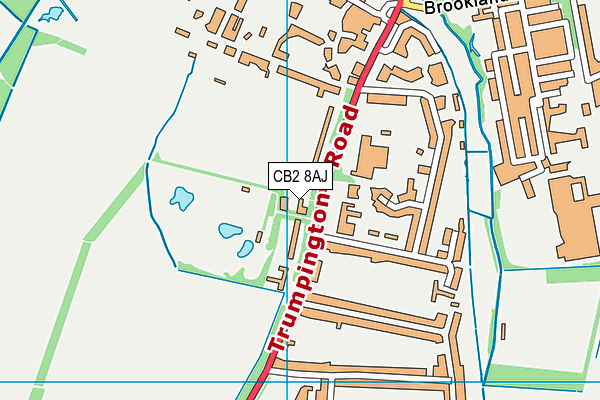CB2 8AJ map - OS VectorMap District (Ordnance Survey) CB2 8AJ map - OS VectorMap District (Ordnance Survey)