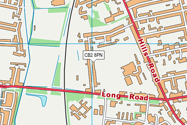 CB2 8PN map - OS VectorMap District (Ordnance Survey)
