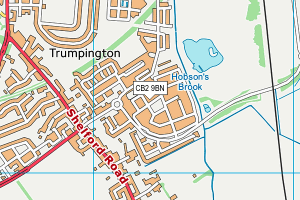 CB2 9BN map - OS VectorMap District (Ordnance Survey) CB2 9BN map - OS VectorMap District (Ordnance Survey)