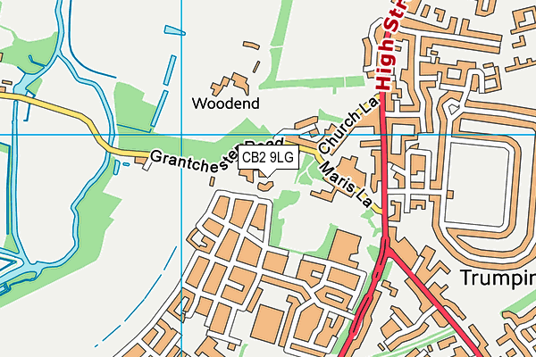 CB2 9LG map - OS VectorMap District (Ordnance Survey) CB2 9LG map - OS VectorMap District (Ordnance Survey)