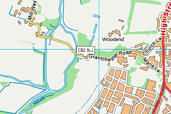 CB2 9LJ map - OS VectorMap District (Ordnance Survey) CB2 9LJ map - OS VectorMap District (Ordnance Survey)