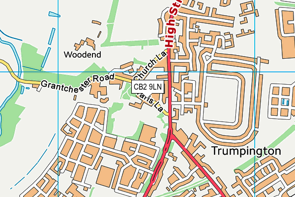 CB2 9LN map - OS VectorMap District (Ordnance Survey) CB2 9LN map - OS VectorMap District (Ordnance Survey)