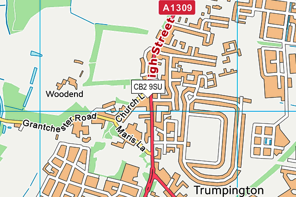 CB2 9SU map - OS VectorMap District (Ordnance Survey) CB2 9SU map - OS VectorMap District (Ordnance Survey)