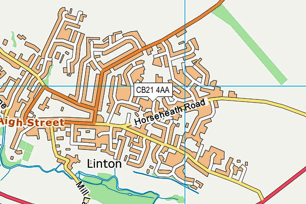 CB21 4AA map - OS VectorMap District (Ordnance Survey) CB21 4AA map - OS VectorMap District (Ordnance Survey)