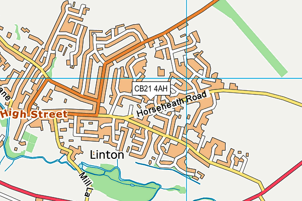 CB21 4AH map - OS VectorMap District (Ordnance Survey) CB21 4AH map - OS VectorMap District (Ordnance Survey)