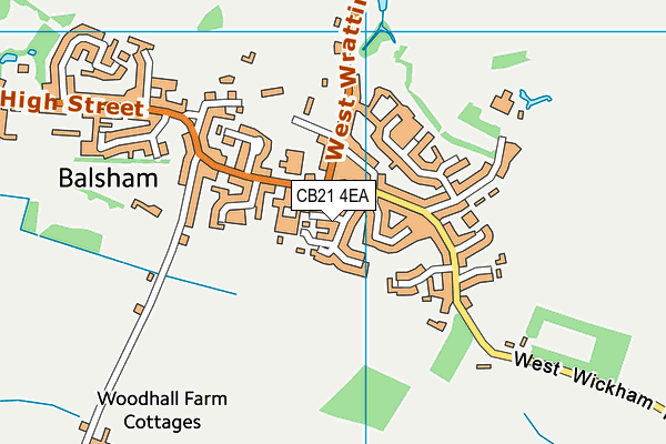 CB21 4EA map - OS VectorMap District (Ordnance Survey) CB21 4EA map - OS VectorMap District (Ordnance Survey)