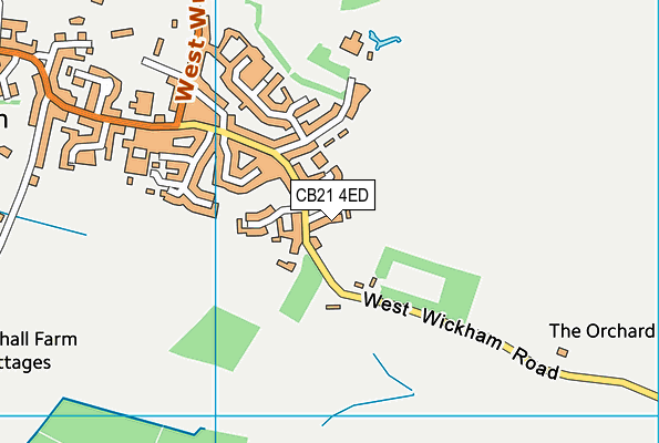 CB21 4ED map - OS VectorMap District (Ordnance Survey) CB21 4ED map - OS VectorMap District (Ordnance Survey)