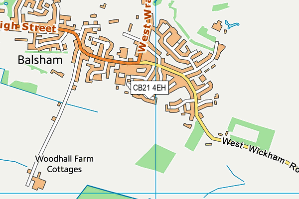CB21 4EH map - OS VectorMap District (Ordnance Survey) CB21 4EH map - OS VectorMap District (Ordnance Survey)