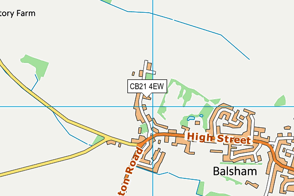 CB21 4EW map - OS VectorMap District (Ordnance Survey) CB21 4EW map - OS VectorMap District (Ordnance Survey)