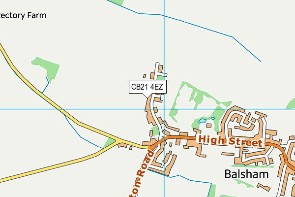 CB21 4EZ map - OS VectorMap District (Ordnance Survey) CB21 4EZ map - OS VectorMap District (Ordnance Survey)