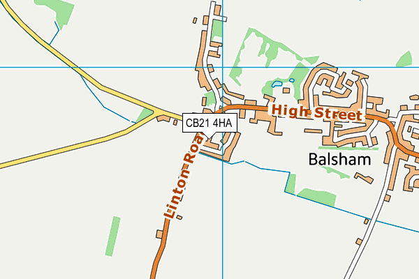CB21 4HA map - OS VectorMap District (Ordnance Survey) CB21 4HA map - OS VectorMap District (Ordnance Survey)