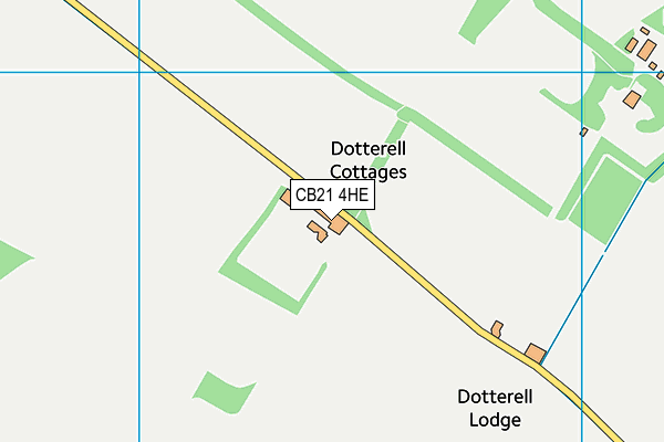 CB21 4HE map - OS VectorMap District (Ordnance Survey) CB21 4HE map - OS VectorMap District (Ordnance Survey)