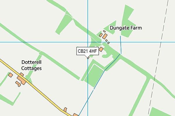 CB21 4HF map - OS VectorMap District (Ordnance Survey) CB21 4HF map - OS VectorMap District (Ordnance Survey)