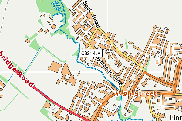 CB21 4JA map - OS VectorMap District (Ordnance Survey) CB21 4JA map - OS VectorMap District (Ordnance Survey)
