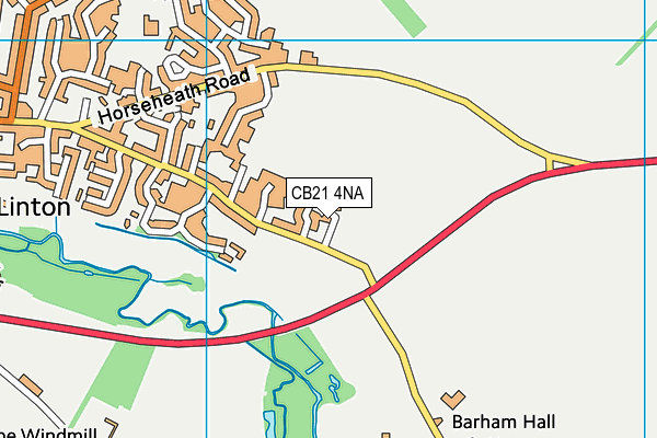 CB21 4NA map - OS VectorMap District (Ordnance Survey) CB21 4NA map - OS VectorMap District (Ordnance Survey)