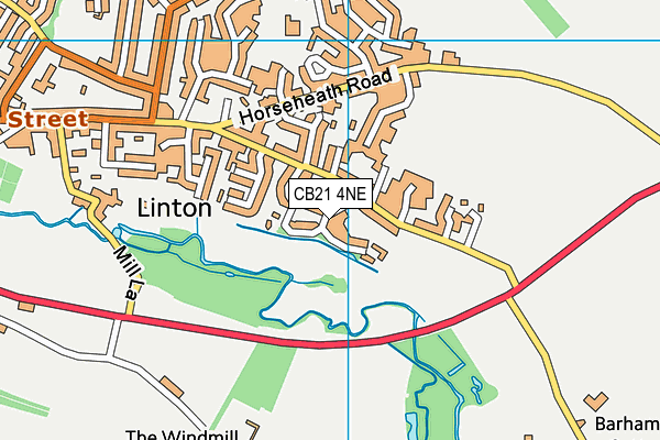 CB21 4NE map - OS VectorMap District (Ordnance Survey) CB21 4NE map - OS VectorMap District (Ordnance Survey)