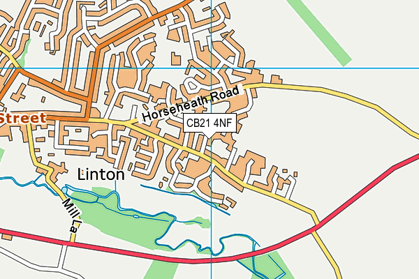 CB21 4NF map - OS VectorMap District (Ordnance Survey) CB21 4NF map - OS VectorMap District (Ordnance Survey)