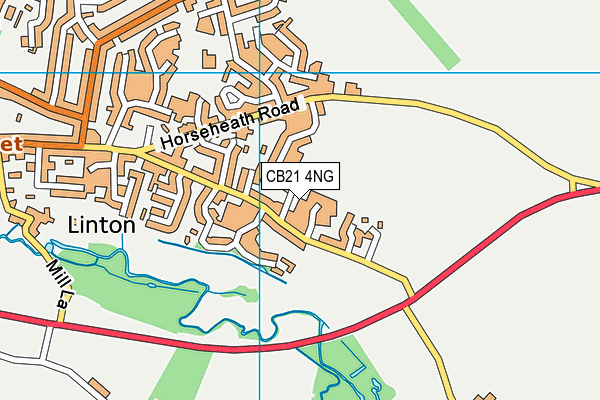 CB21 4NG map - OS VectorMap District (Ordnance Survey) CB21 4NG map - OS VectorMap District (Ordnance Survey)