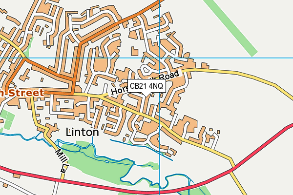 CB21 4NQ map - OS VectorMap District (Ordnance Survey) CB21 4NQ map - OS VectorMap District (Ordnance Survey)