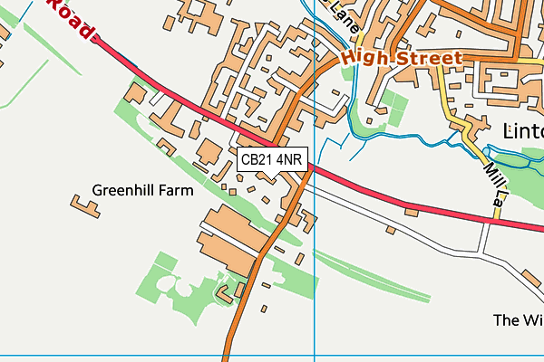CB21 4NR map - OS VectorMap District (Ordnance Survey) CB21 4NR map - OS VectorMap District (Ordnance Survey)