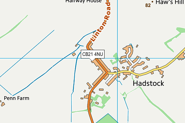 CB21 4NU map - OS VectorMap District (Ordnance Survey) CB21 4NU map - OS VectorMap District (Ordnance Survey)