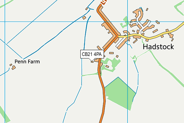 CB21 4PA map - OS VectorMap District (Ordnance Survey) CB21 4PA map - OS VectorMap District (Ordnance Survey)