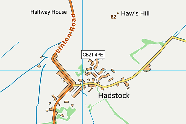 CB21 4PE map - OS VectorMap District (Ordnance Survey) CB21 4PE map - OS VectorMap District (Ordnance Survey)