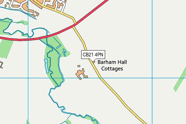 CB21 4PN map - OS VectorMap District (Ordnance Survey) CB21 4PN map - OS VectorMap District (Ordnance Survey)