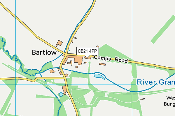 CB21 4PP map - OS VectorMap District (Ordnance Survey) CB21 4PP map - OS VectorMap District (Ordnance Survey)