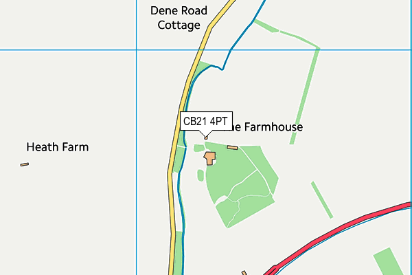 CB21 4PT map - OS VectorMap District (Ordnance Survey) CB21 4PT map - OS VectorMap District (Ordnance Survey)