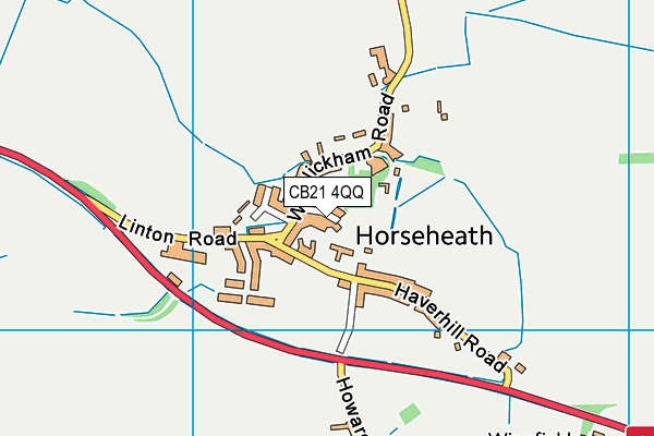 CB21 4QQ map - OS VectorMap District (Ordnance Survey) CB21 4QQ map - OS VectorMap District (Ordnance Survey)