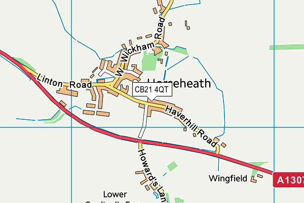 CB21 4QT map - OS VectorMap District (Ordnance Survey) CB21 4QT map - OS VectorMap District (Ordnance Survey)