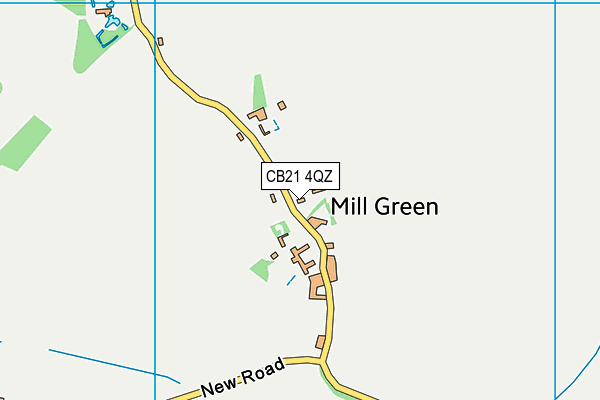 CB21 4QZ map - OS VectorMap District (Ordnance Survey) CB21 4QZ map - OS VectorMap District (Ordnance Survey)
