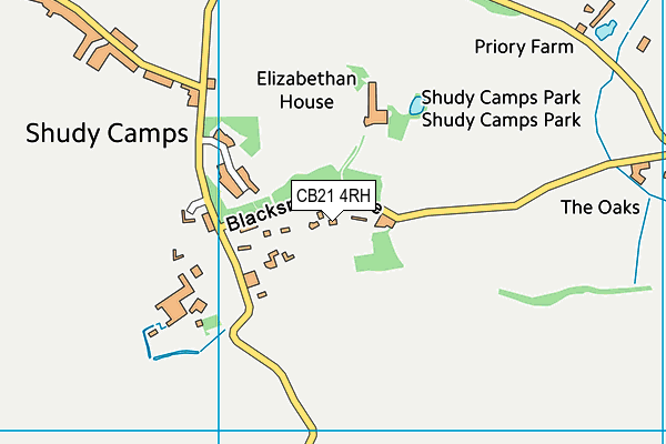 CB21 4RH map - OS VectorMap District (Ordnance Survey) CB21 4RH map - OS VectorMap District (Ordnance Survey)
