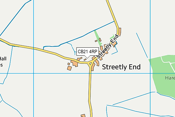 CB21 4RP map - OS VectorMap District (Ordnance Survey) CB21 4RP map - OS VectorMap District (Ordnance Survey)