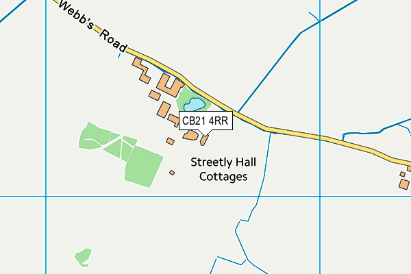 CB21 4RR map - OS VectorMap District (Ordnance Survey) CB21 4RR map - OS VectorMap District (Ordnance Survey)