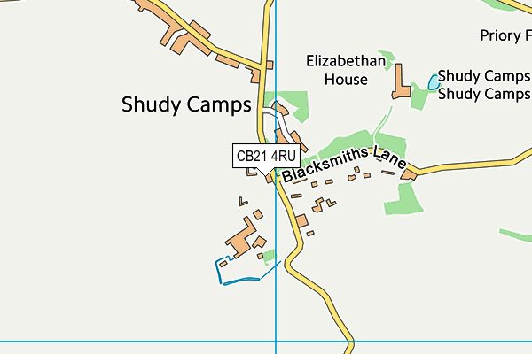 CB21 4RU map - OS VectorMap District (Ordnance Survey) CB21 4RU map - OS VectorMap District (Ordnance Survey)