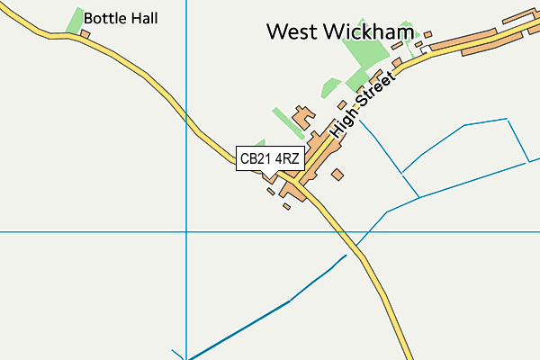 CB21 4RZ map - OS VectorMap District (Ordnance Survey) CB21 4RZ map - OS VectorMap District (Ordnance Survey)
