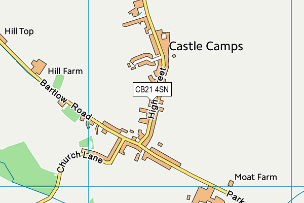 CB21 4SN map - OS VectorMap District (Ordnance Survey)