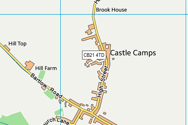 CB21 4TD map - OS VectorMap District (Ordnance Survey) CB21 4TD map - OS VectorMap District (Ordnance Survey)