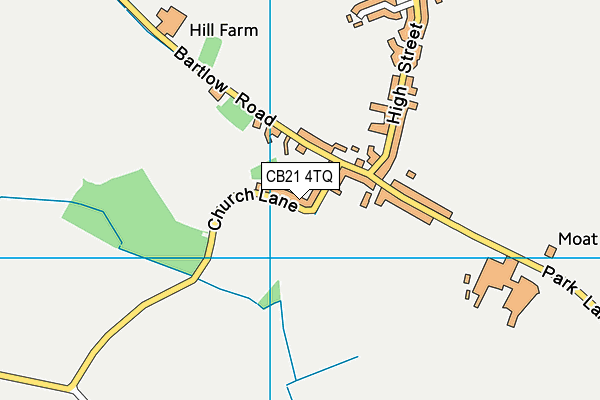 CB21 4TQ map - OS VectorMap District (Ordnance Survey) CB21 4TQ map - OS VectorMap District (Ordnance Survey)