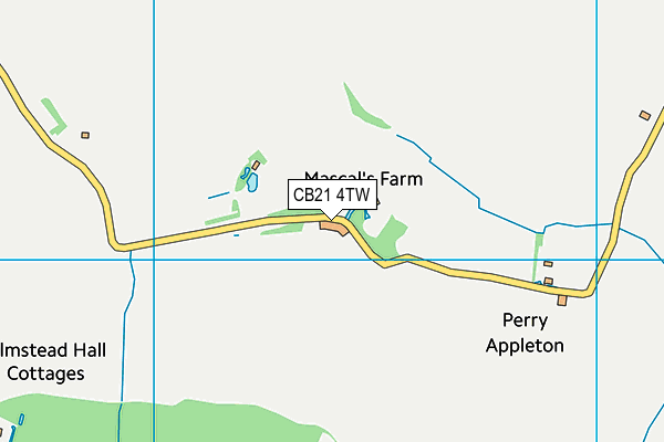 CB21 4TW map - OS VectorMap District (Ordnance Survey) CB21 4TW map - OS VectorMap District (Ordnance Survey)