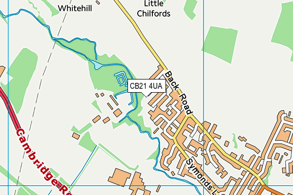 CB21 4UA map - OS VectorMap District (Ordnance Survey) CB21 4UA map - OS VectorMap District (Ordnance Survey)