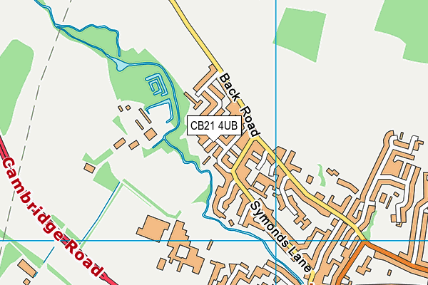 CB21 4UB map - OS VectorMap District (Ordnance Survey) CB21 4UB map - OS VectorMap District (Ordnance Survey)