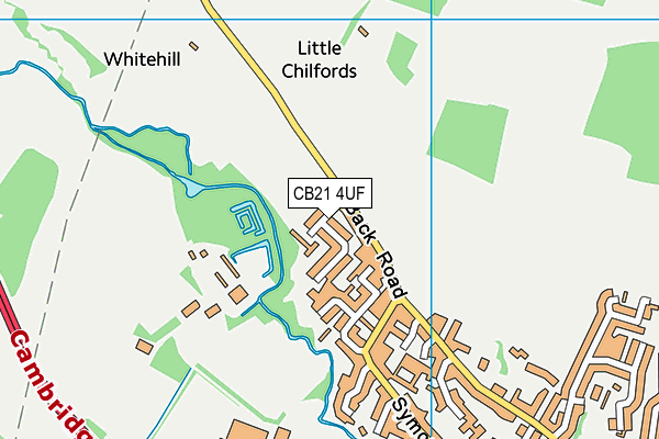 CB21 4UF map - OS VectorMap District (Ordnance Survey) CB21 4UF map - OS VectorMap District (Ordnance Survey)