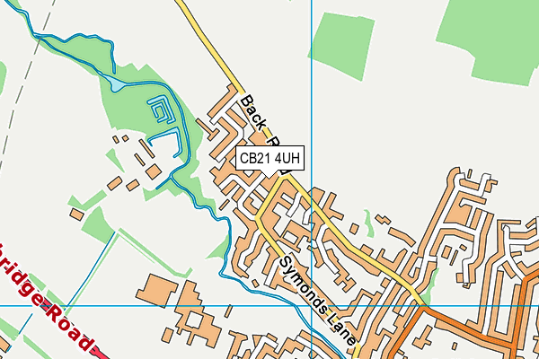 CB21 4UH map - OS VectorMap District (Ordnance Survey) CB21 4UH map - OS VectorMap District (Ordnance Survey)