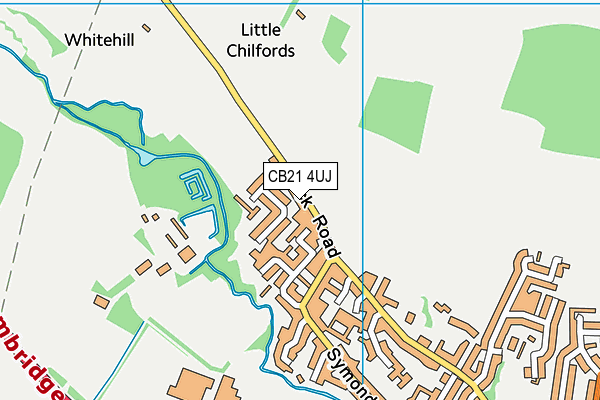 CB21 4UJ map - OS VectorMap District (Ordnance Survey) CB21 4UJ map - OS VectorMap District (Ordnance Survey)