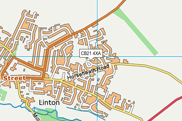 CB21 4XA map - OS VectorMap District (Ordnance Survey) CB21 4XA map - OS VectorMap District (Ordnance Survey)